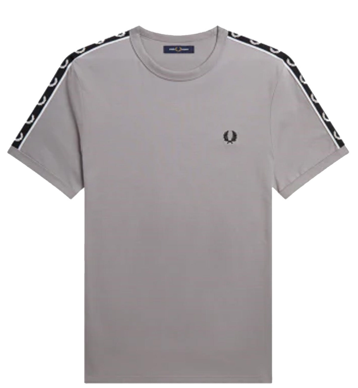 Fred Perry Taped Shoulder Tee - Grey