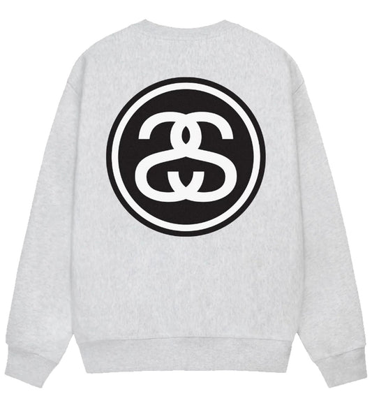 Stussy SS Link Crew Sweatshirt (Ash Heather)