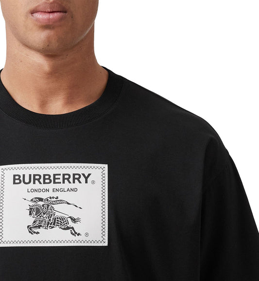 Burberry Equestrian Knight Device T-Shirt (Black)