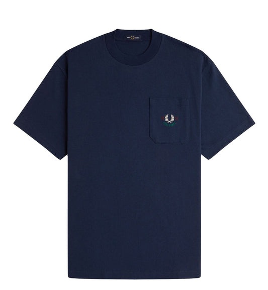 Fred Perry Relax Pocket T-Shirt (Navy)