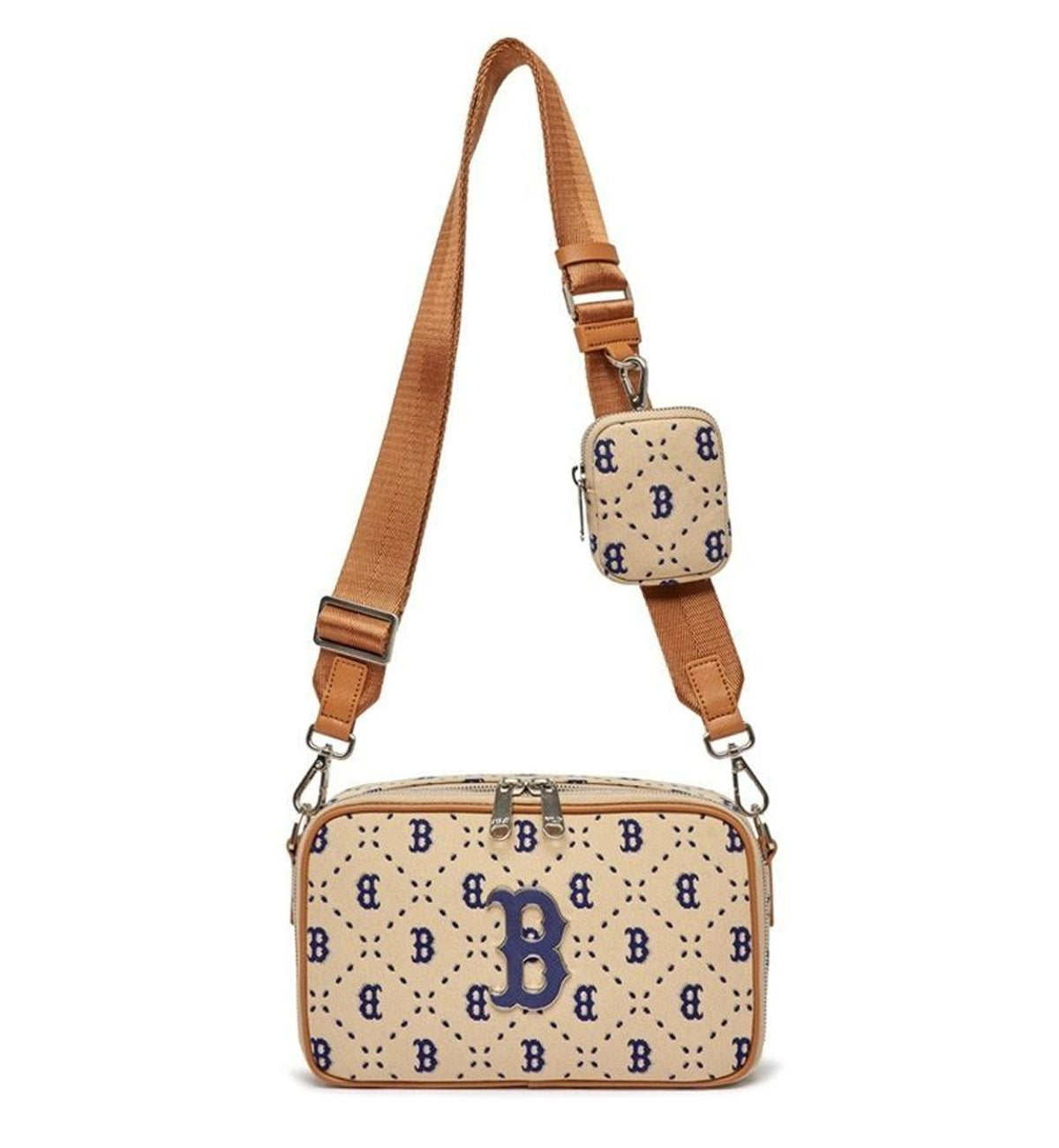 MLB Diamond Monogram Jacquard Crossbody Bag Boston Red Sox