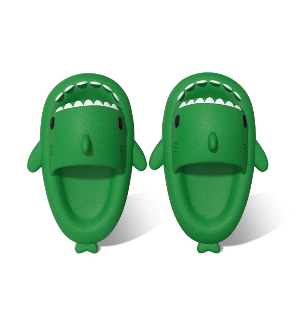 Chikoku Smooth Fun Shark Sandals (Green)