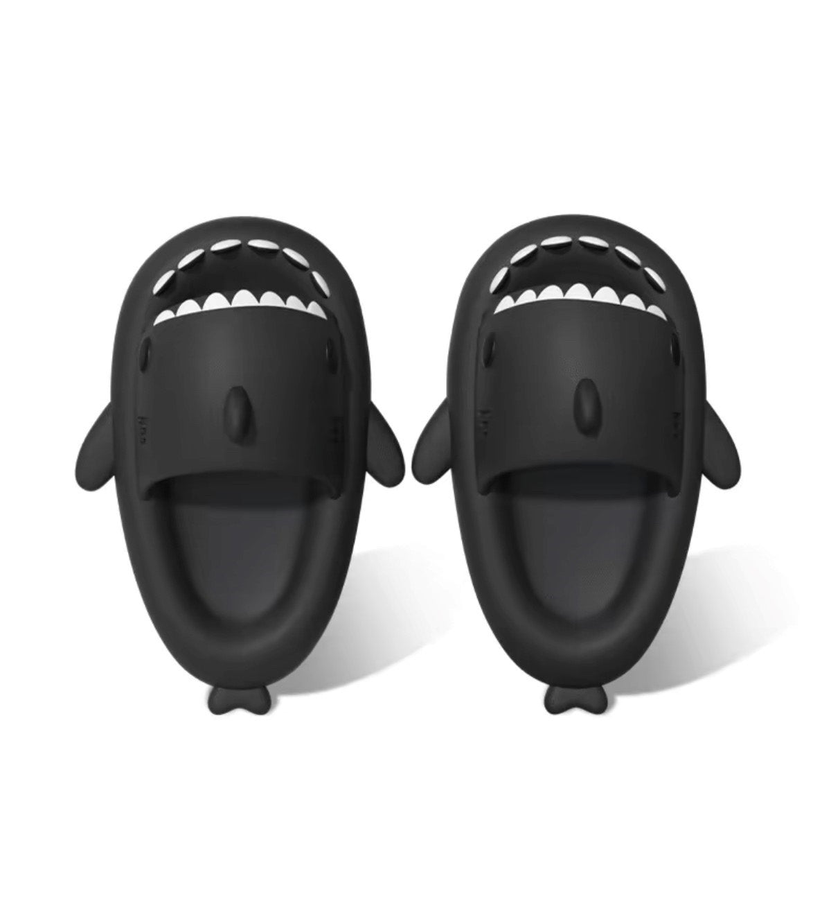 Chikoku Smooth Fun Shark Sandals (Black)