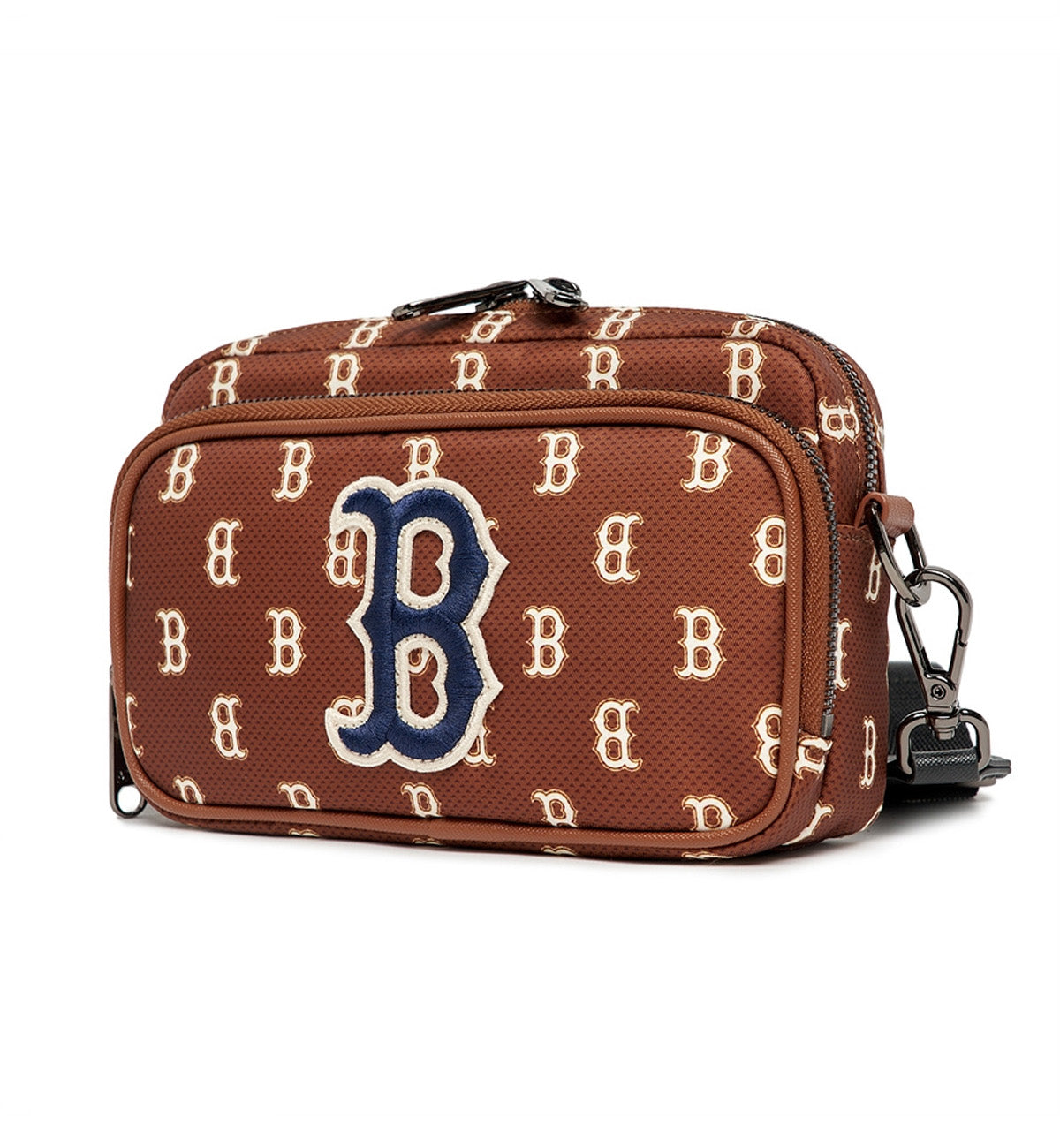 MLB Monogram Mini Cross Bag (Brown Blue)