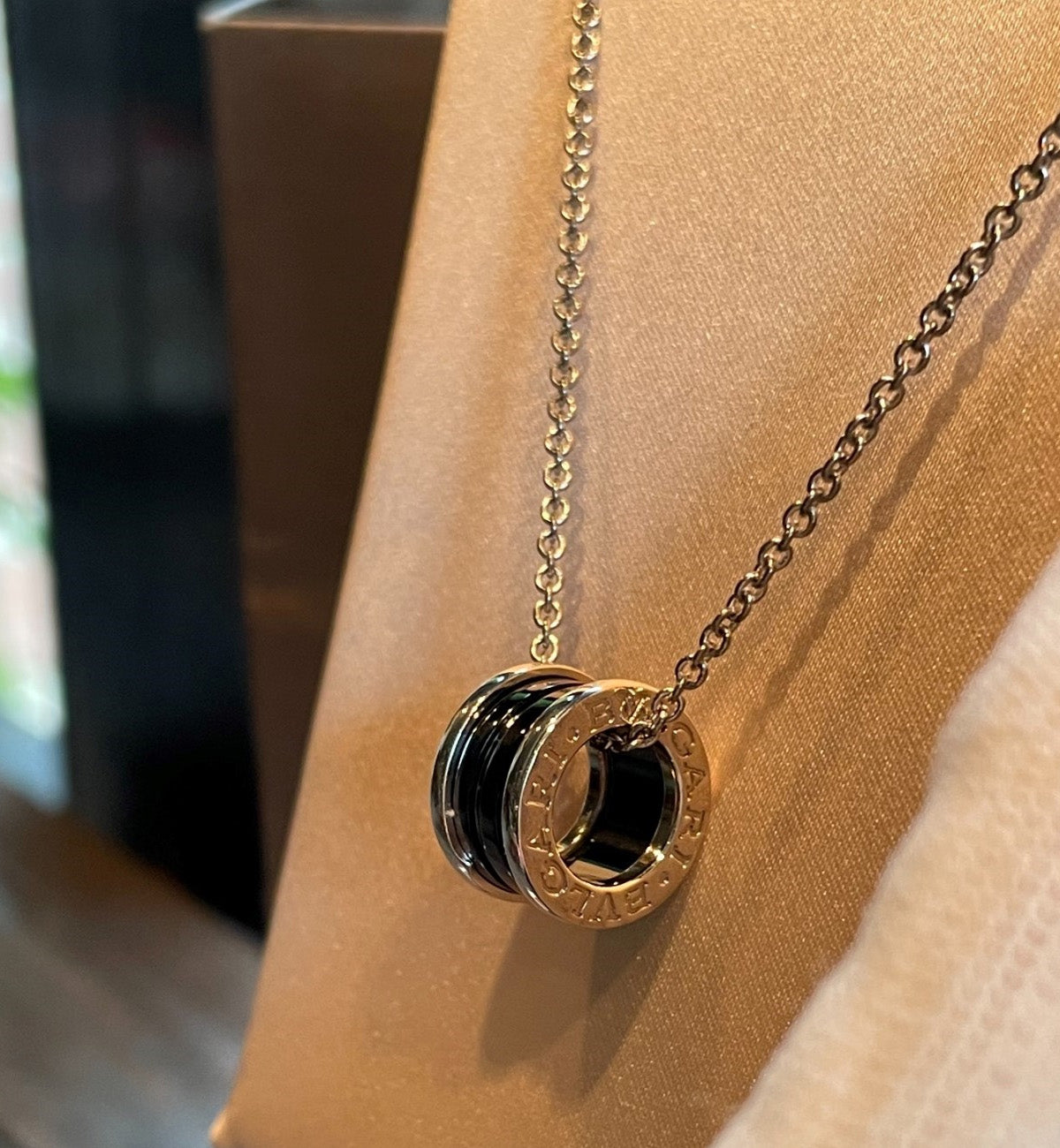 Bvlgari Rose Gold And Ceramic Necklace