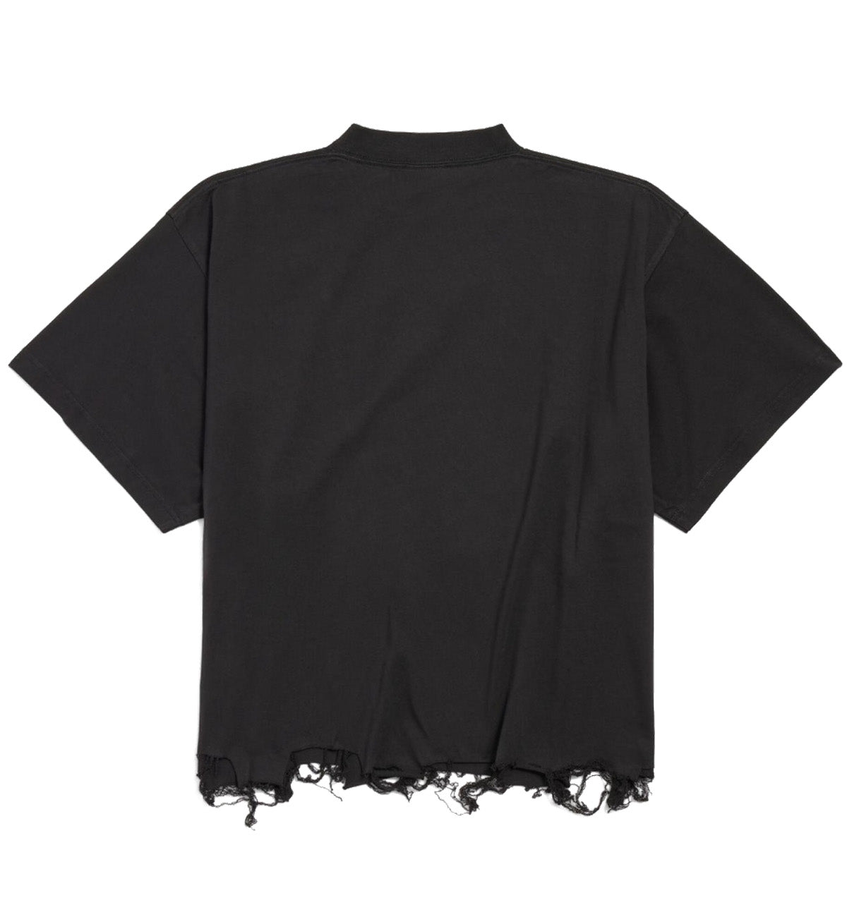 Balenciaga Destroyed Hem BB T-Shirt (Black)