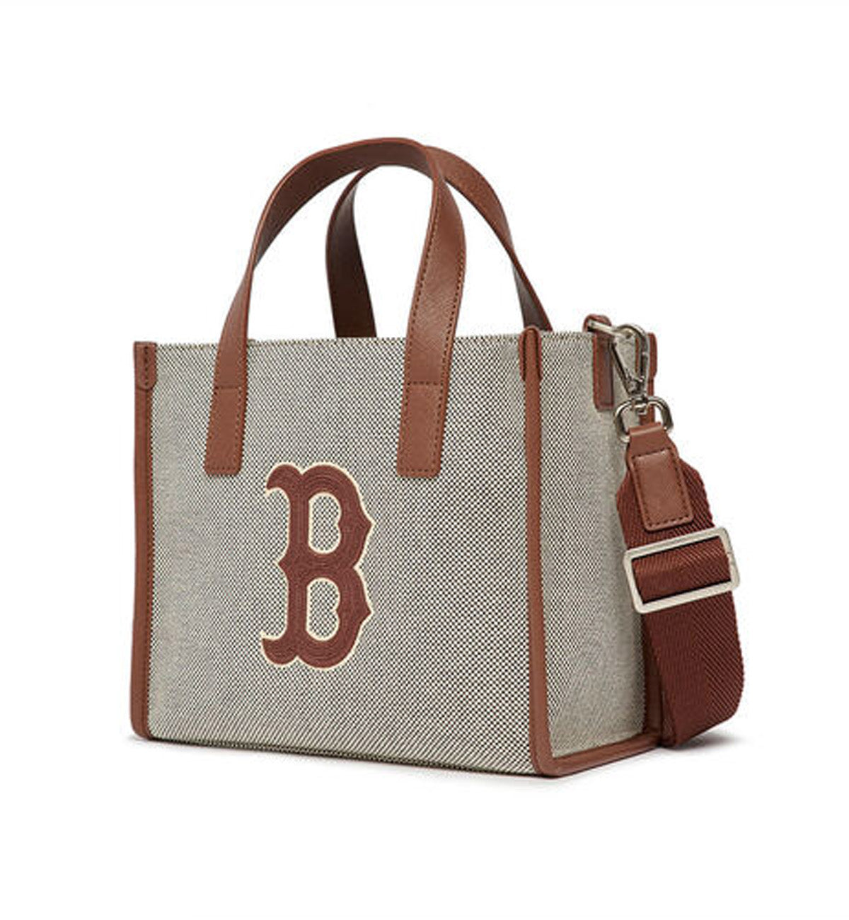 MLB Big Logo Canvas S Tote Bag Boston Redsox