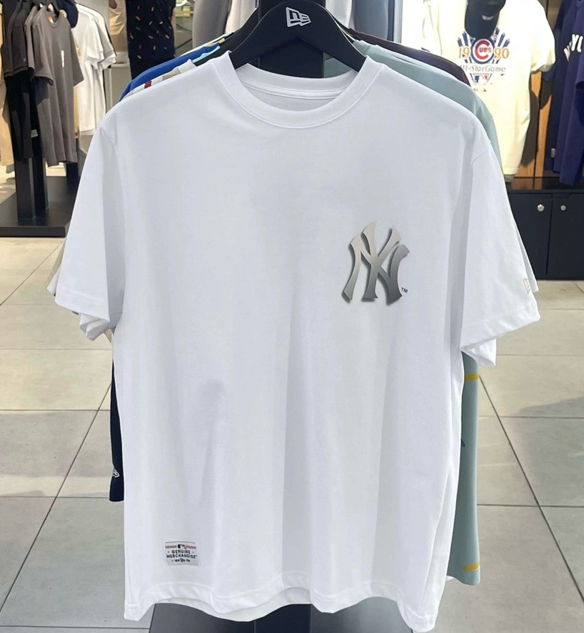 MLB New Era New York Yankees Shadow Drop T-Shirt (White)