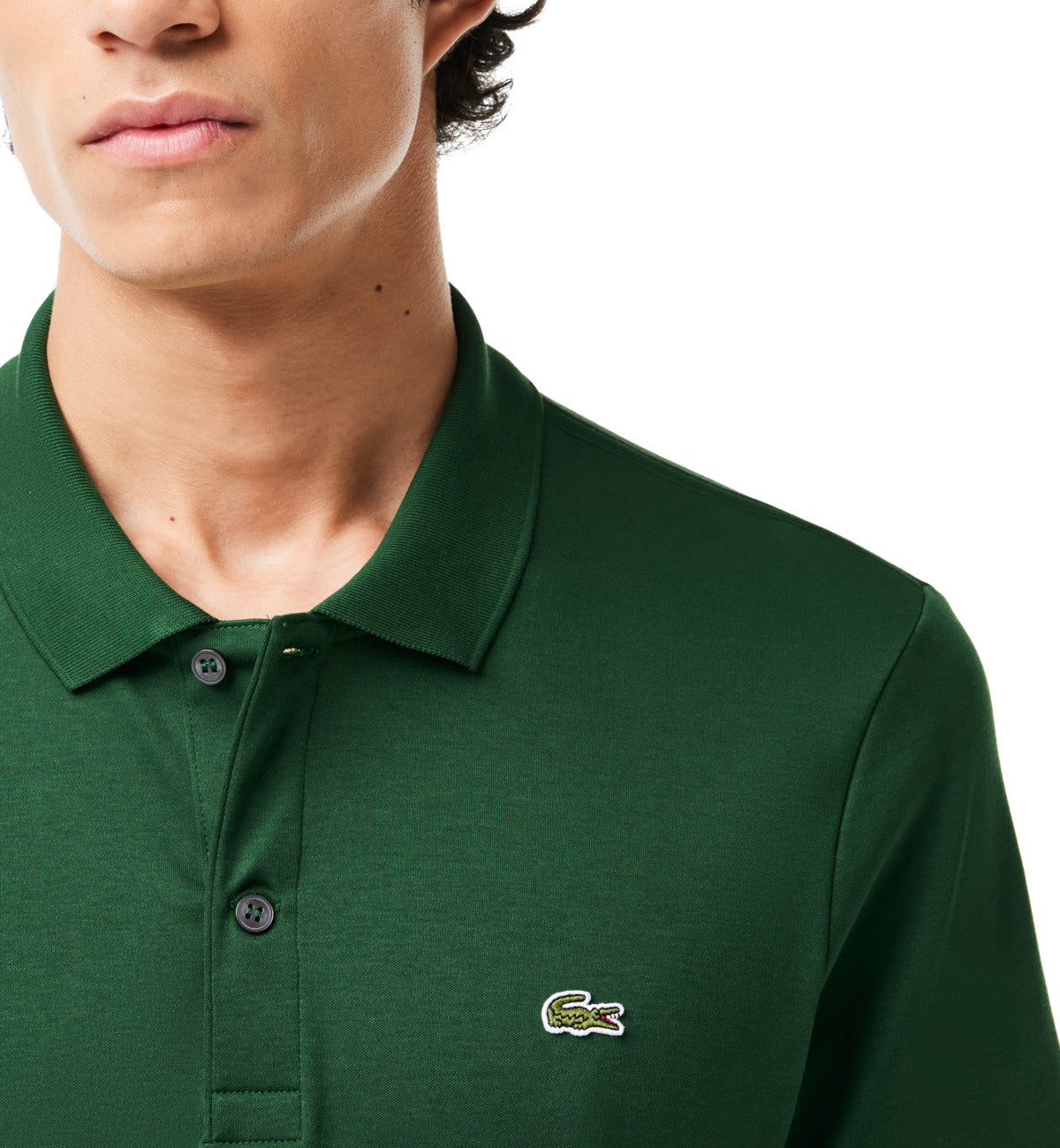 Lacoste Regular Fit Cotton Polo Shirt (Dark Green)