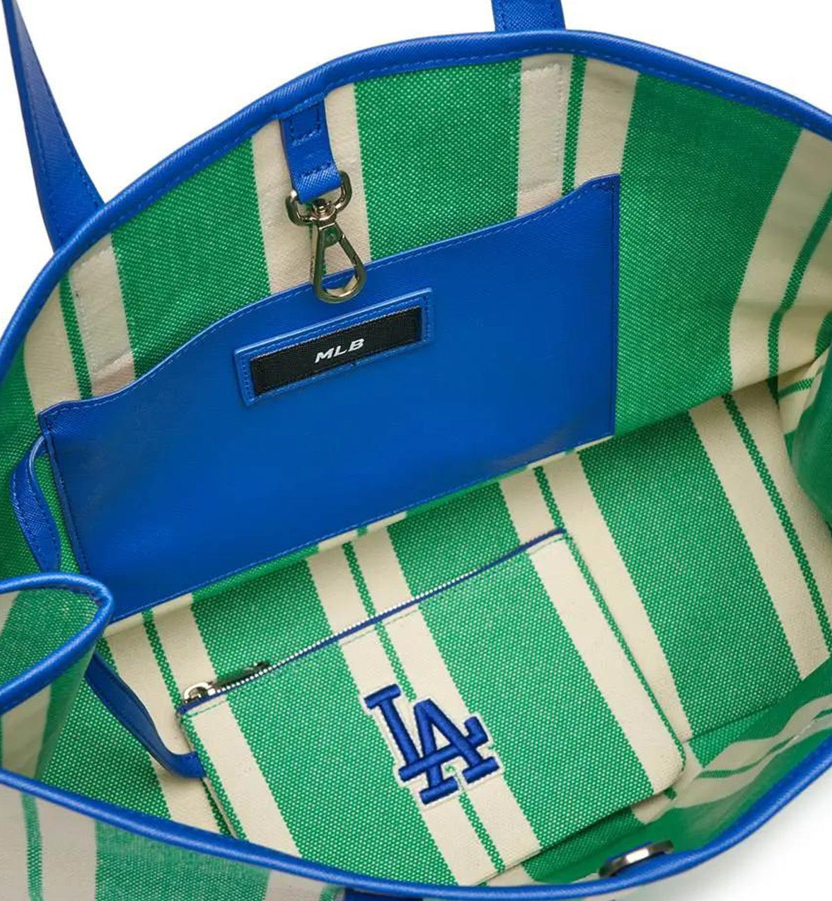 MLB Ethnic Stripe LA Tote Bag (Green)