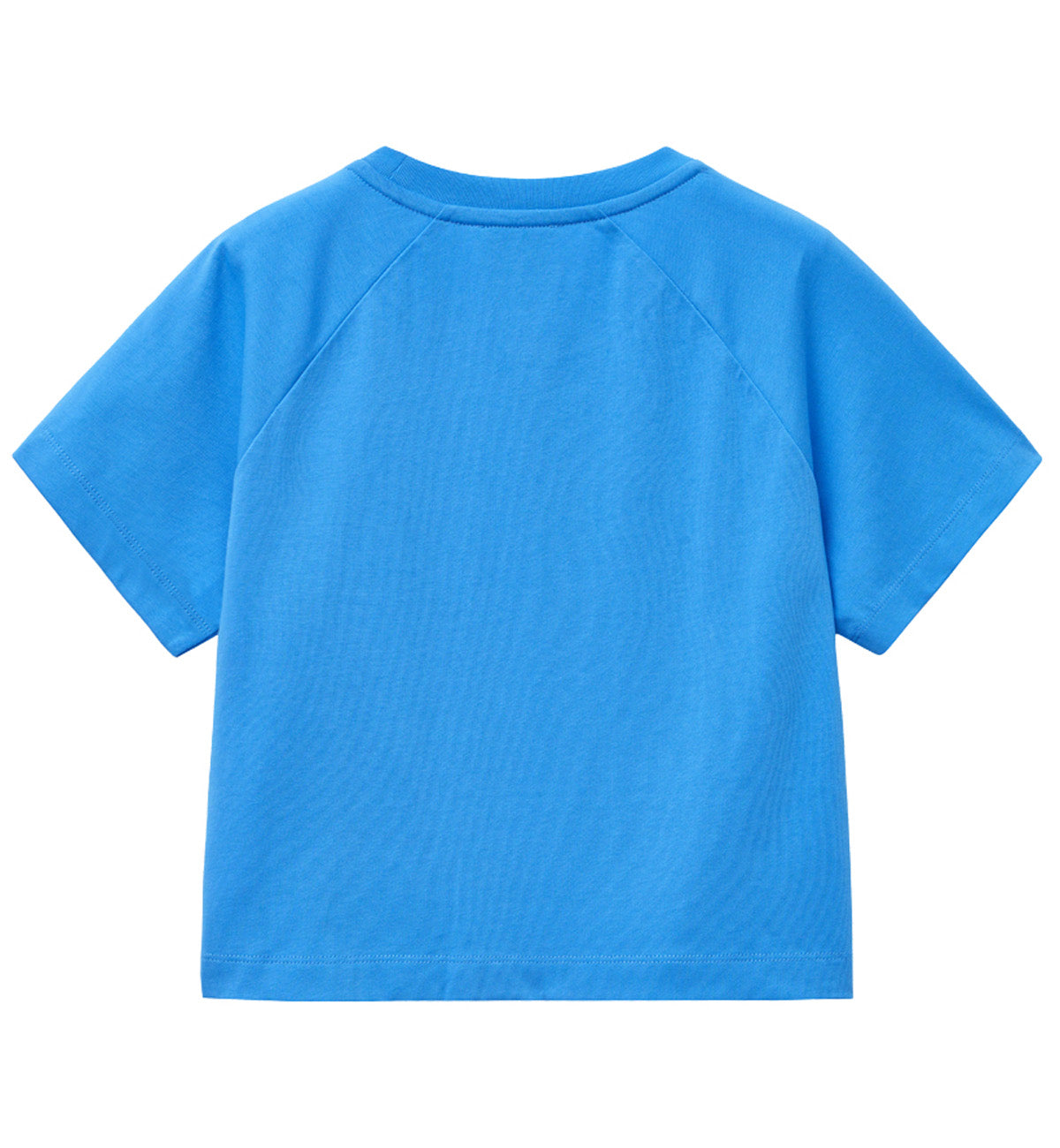 Marithe W Lettering Logo Crop T-Shirt (Vintage Blue)