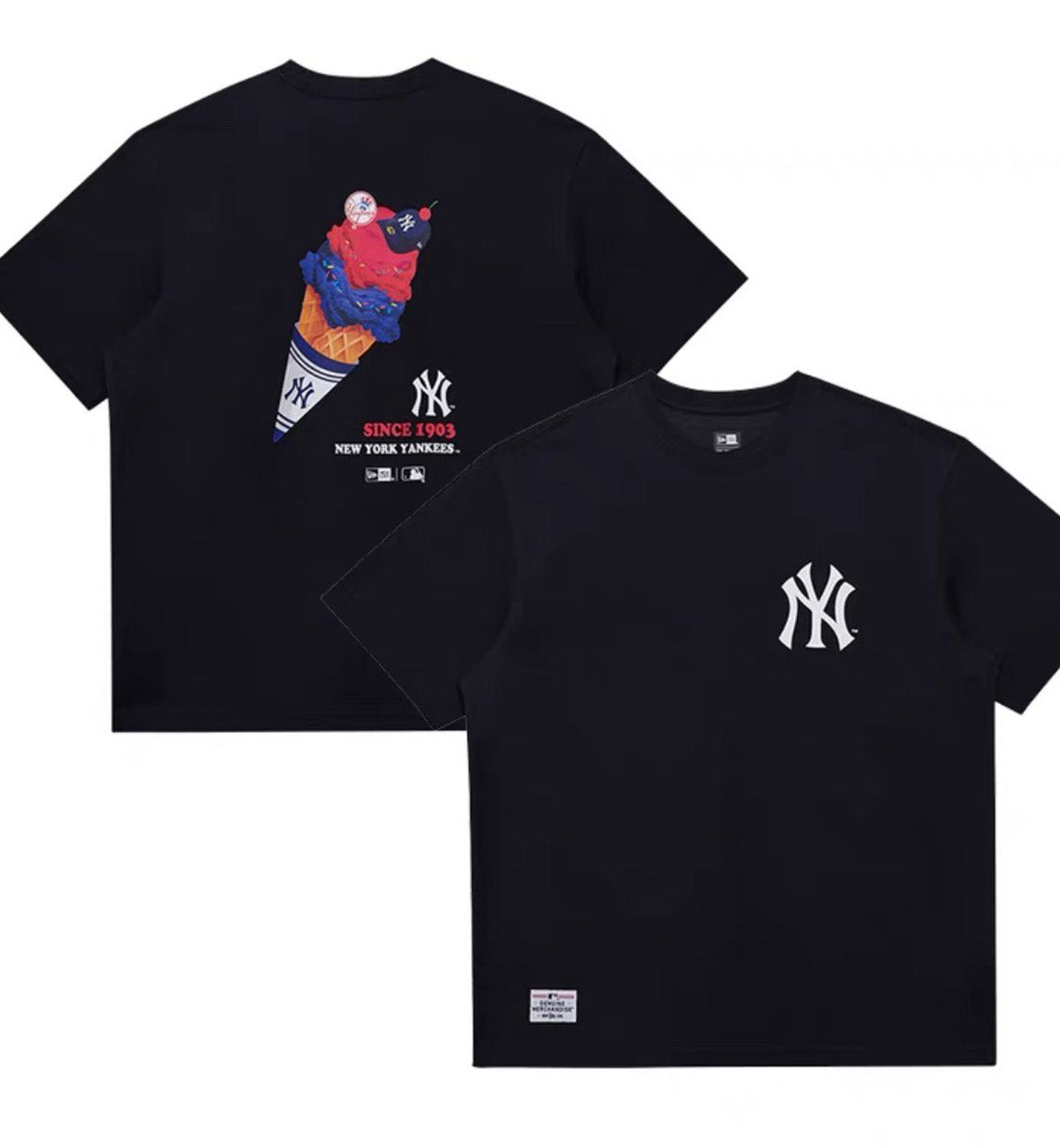 New Era Ice Cream NY T-Shirt (Black)