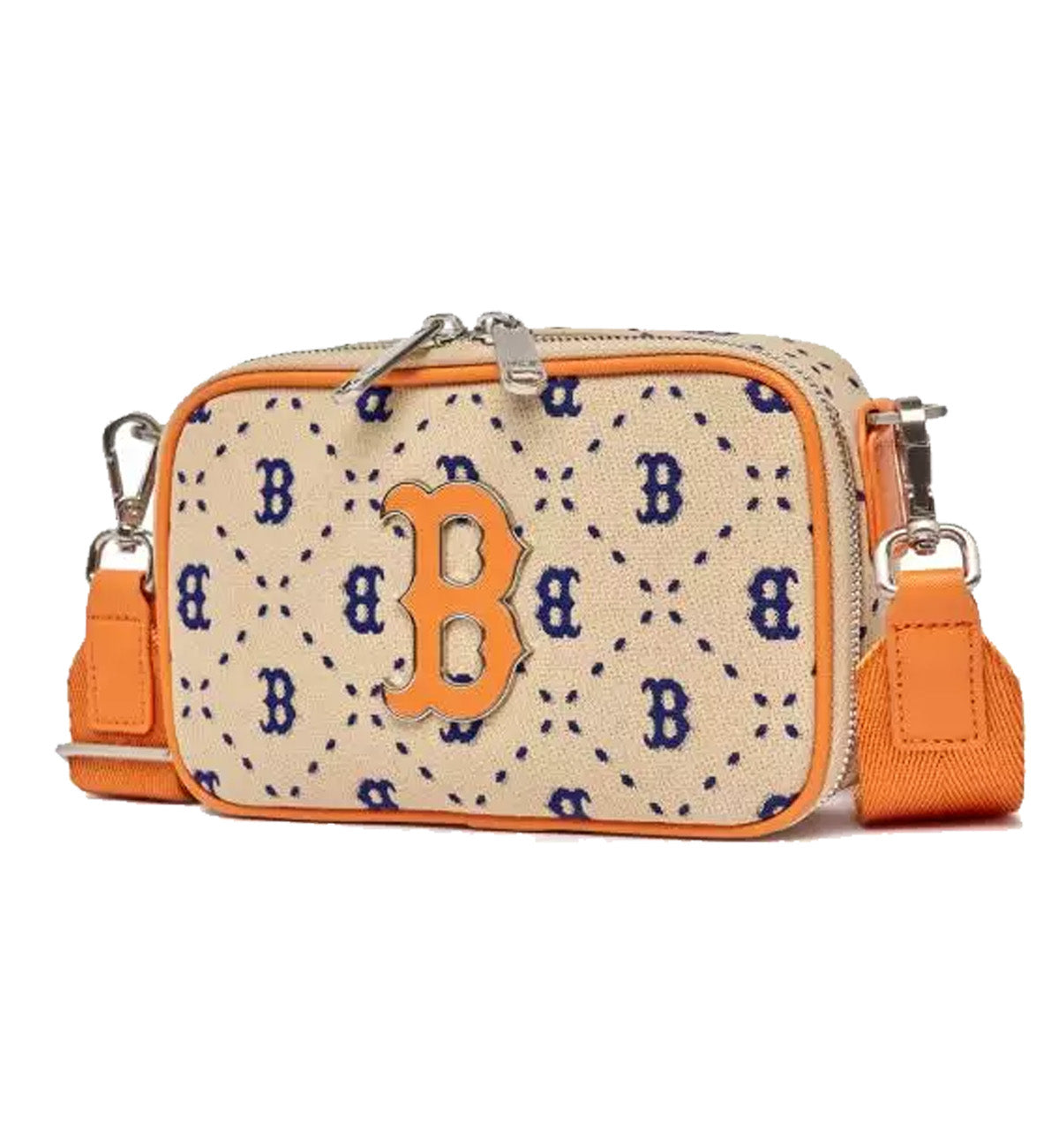 MLB Diamond Monogram Jacquard Mini Crossbody Bag Boston Red Sox