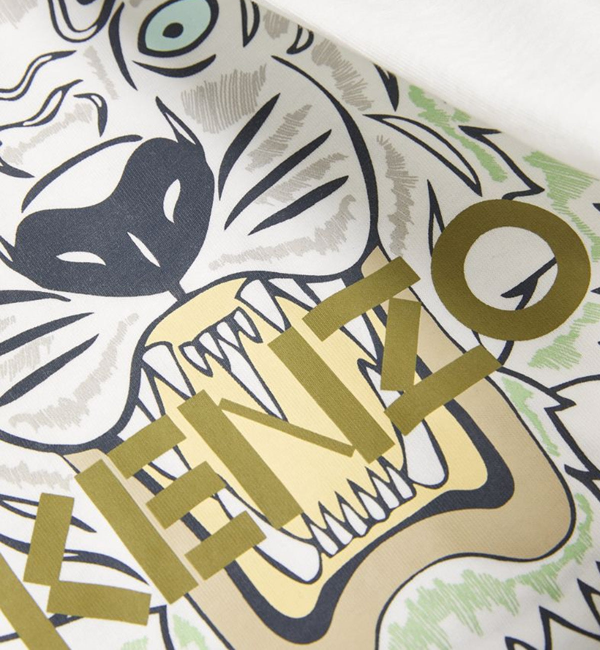 KENZO Icon Tiger T-shirt - White/Green