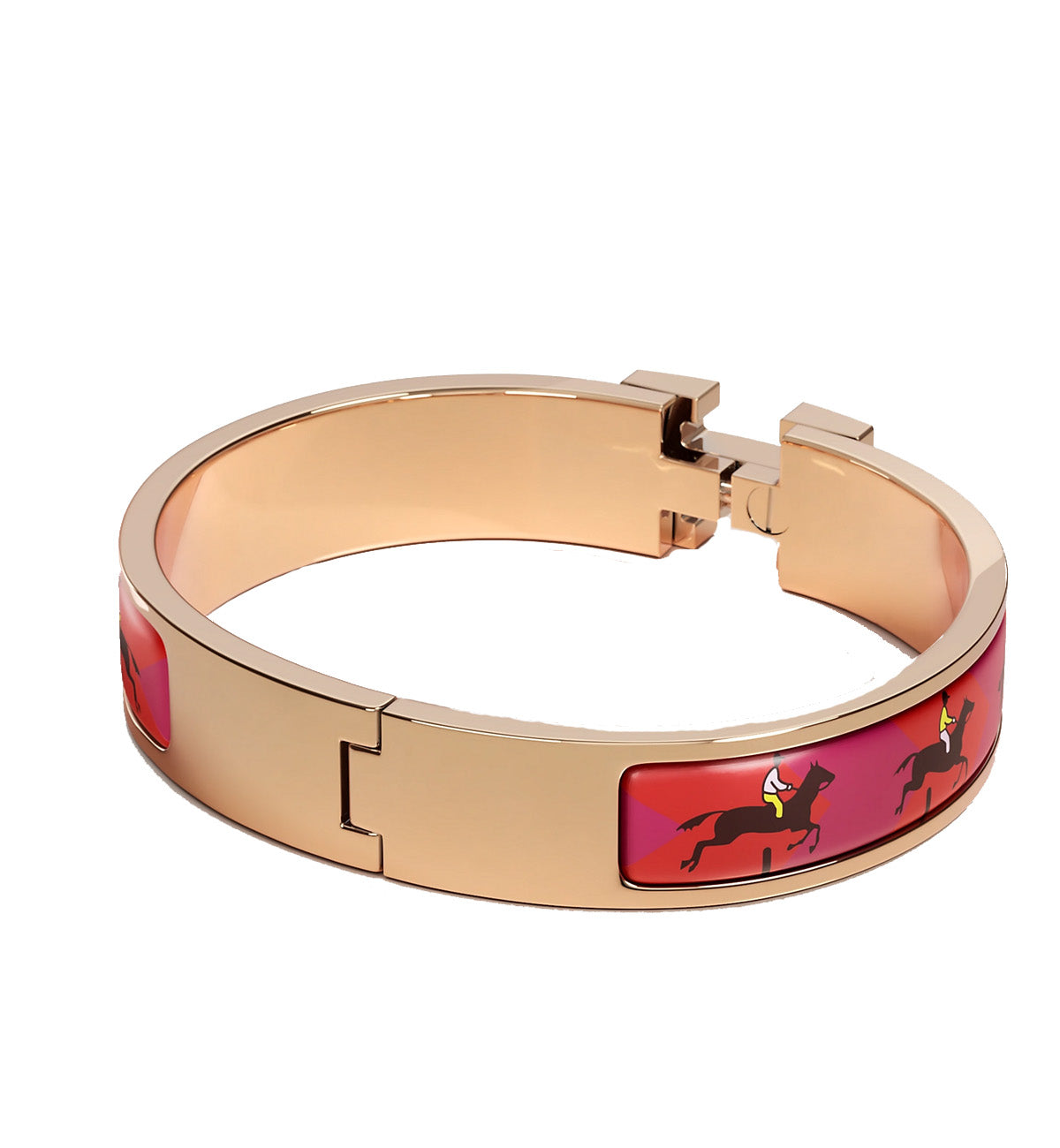 Hermes Clic H Les Allures Bracelet (Scarlet)