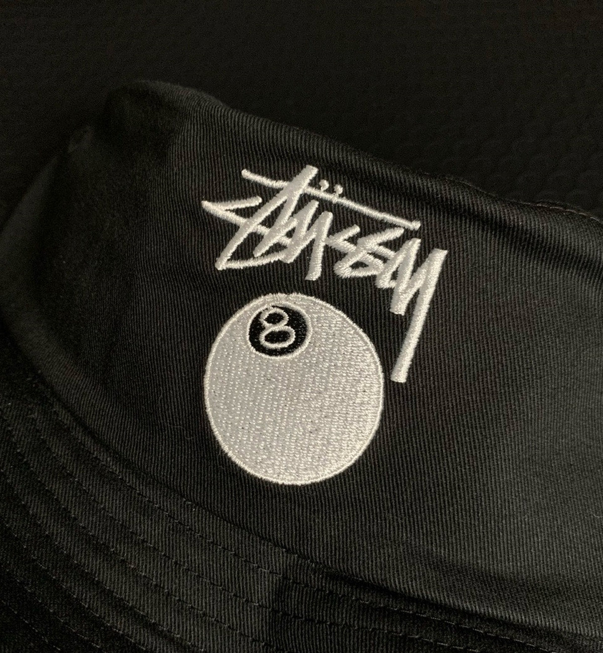 Stussy Vintage 8 Ball Bucket Hat (Black)