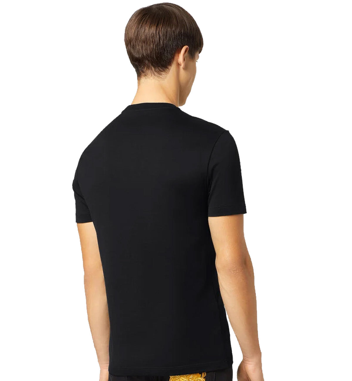 Versace Embroidered Medusa Music T-Shirt (Black)