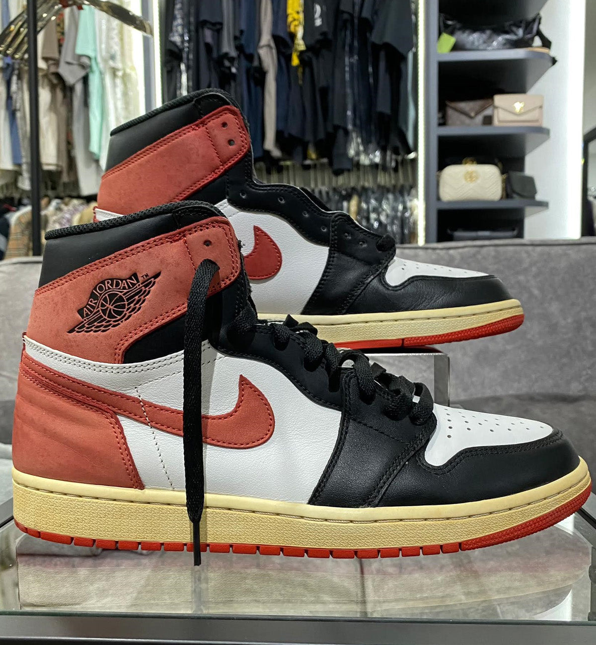 [Pre-Used] AJ1 High Track Red