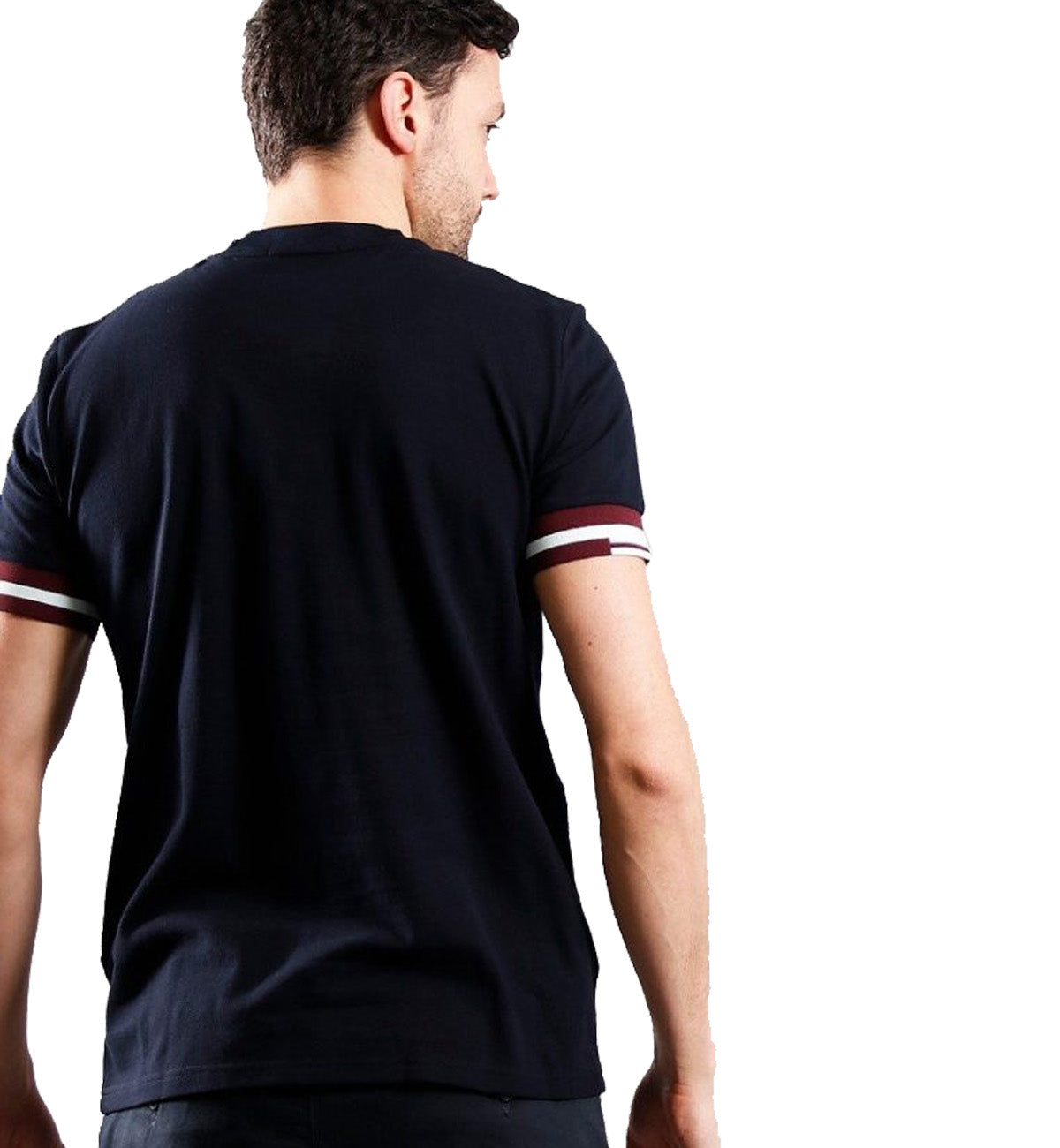 Fred Perry Abstract Cuff Tee (Navy)