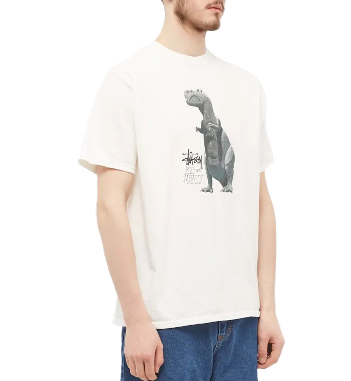 Stussy Big & Meaty Pigment Dyed Tee (White)