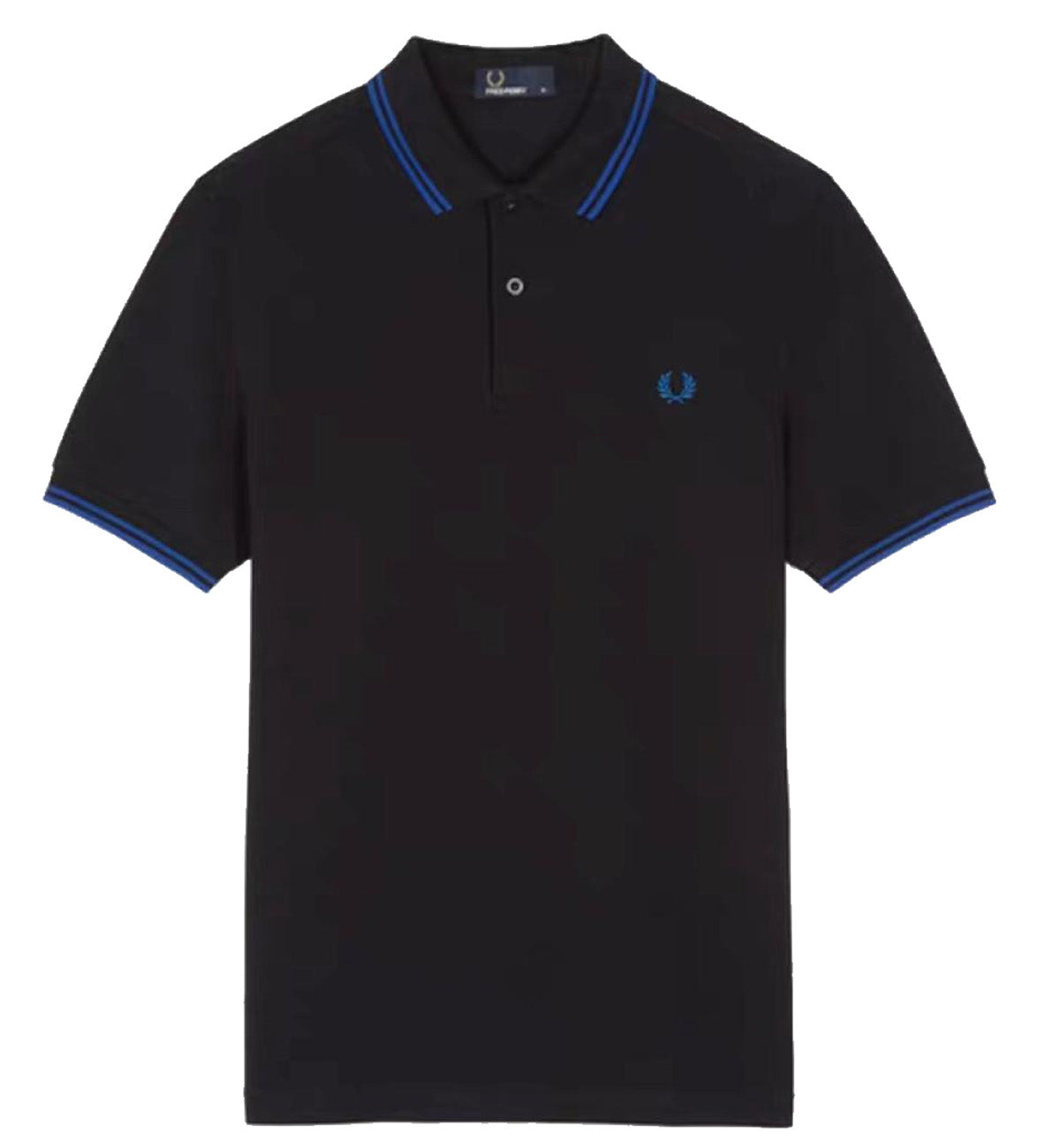 Fred Perry Blue Double Stripe Black Polo Shirt