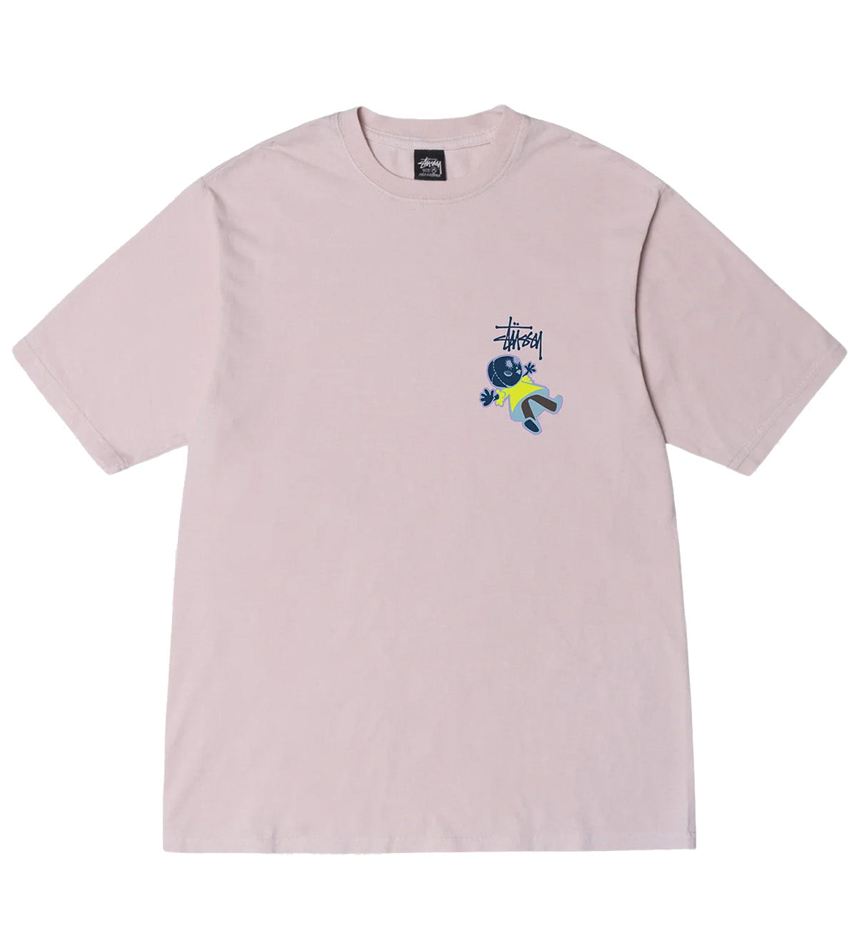 Stussy Doolie Pigment Dyed Tee (Pink)