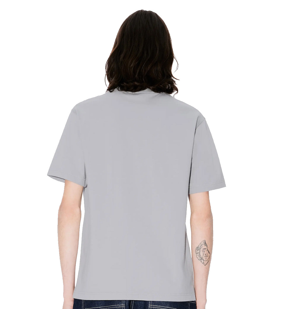 Kenzo Embroidered Jungle Heart Pocket T-Shirt (Grey)