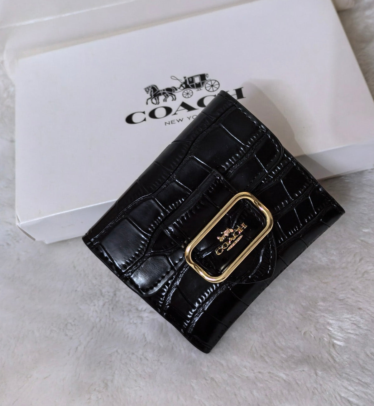 Coach Small Embossed Morgan Leather Wallet