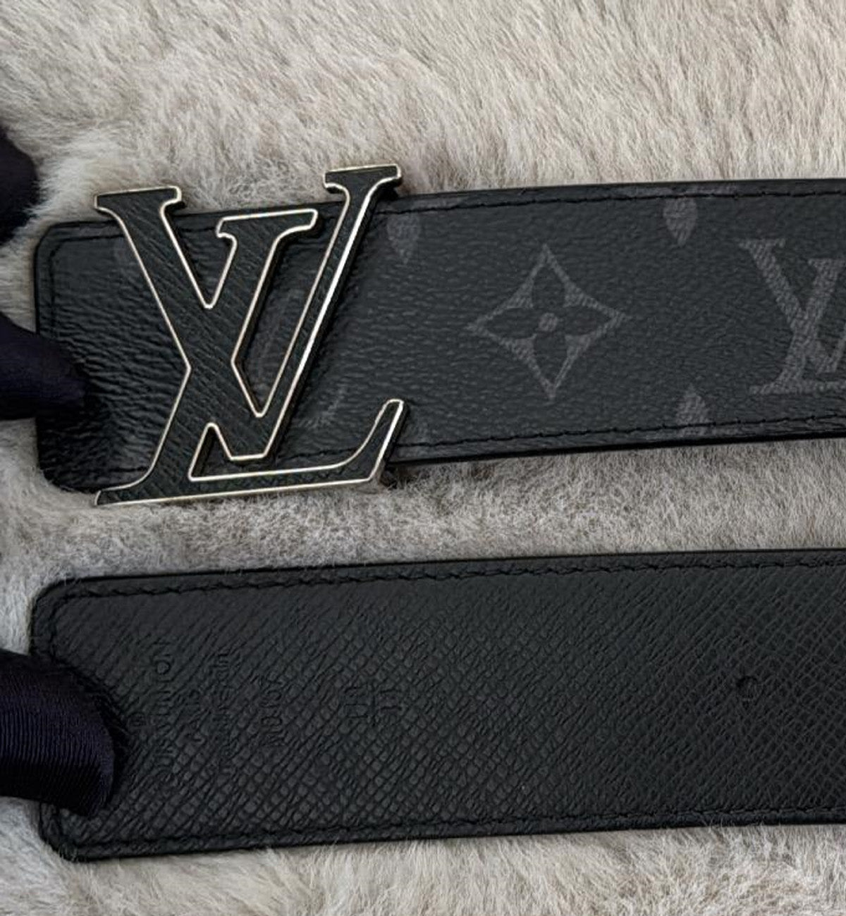 [Pre-used] LV Belt 3 Steps Monogram Eclipse Reversible (Newer Model)
