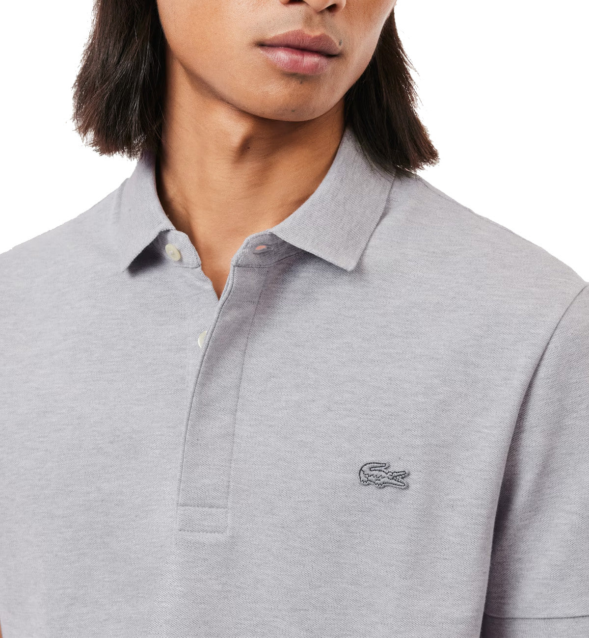 Lacoste Regular Fit Piqué Polo Shirt (Grey)