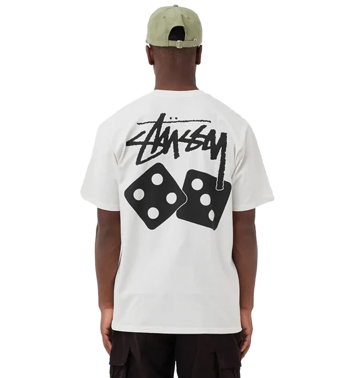 Stussy Dice Pig Dyed Tee (White)