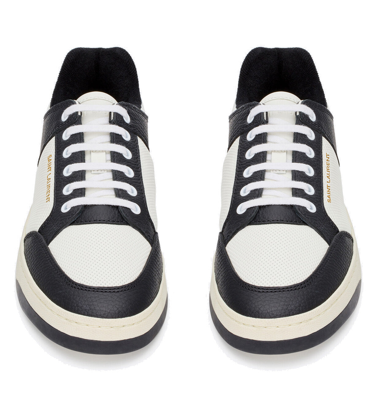 Saint Laurent Perforated Sneaker Black & White – The Factory KL