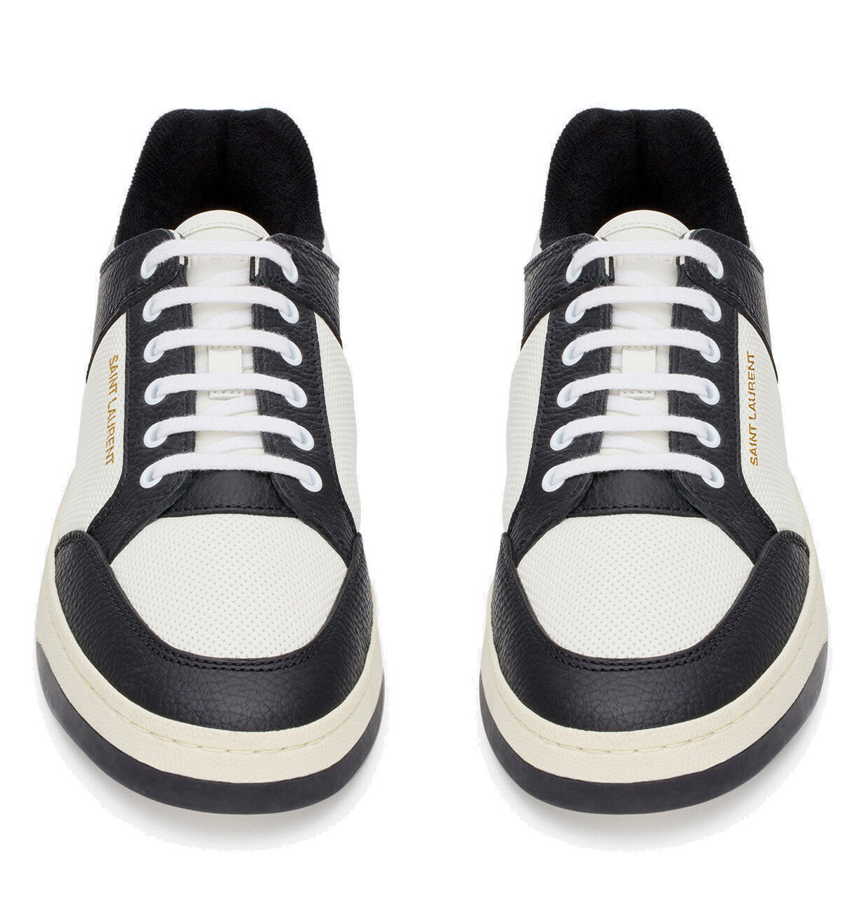 Saint Laurent Perforated Sneaker Black & White