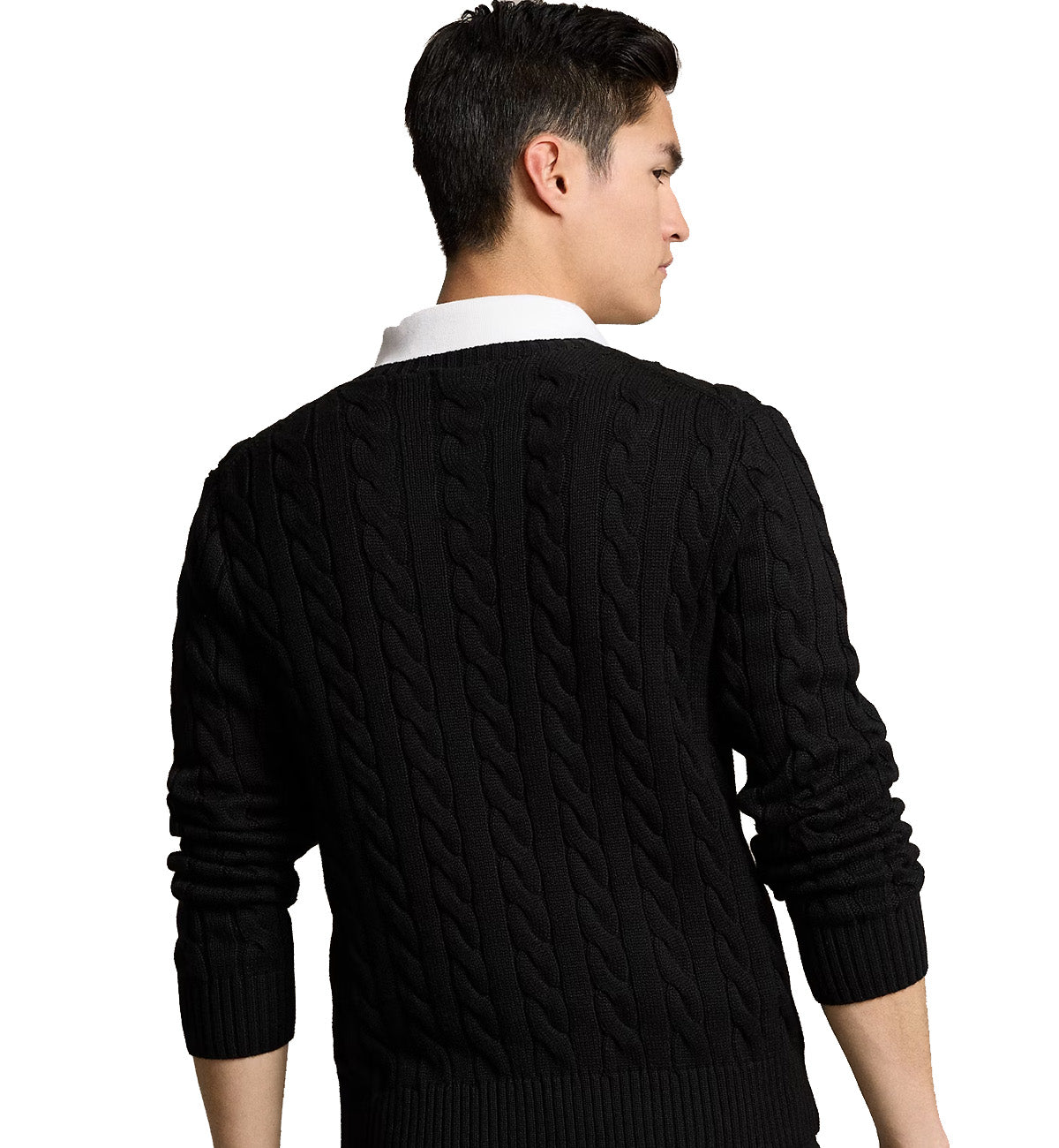 Ralph Lauren Cable-Knit Cotton Jumper (Black)