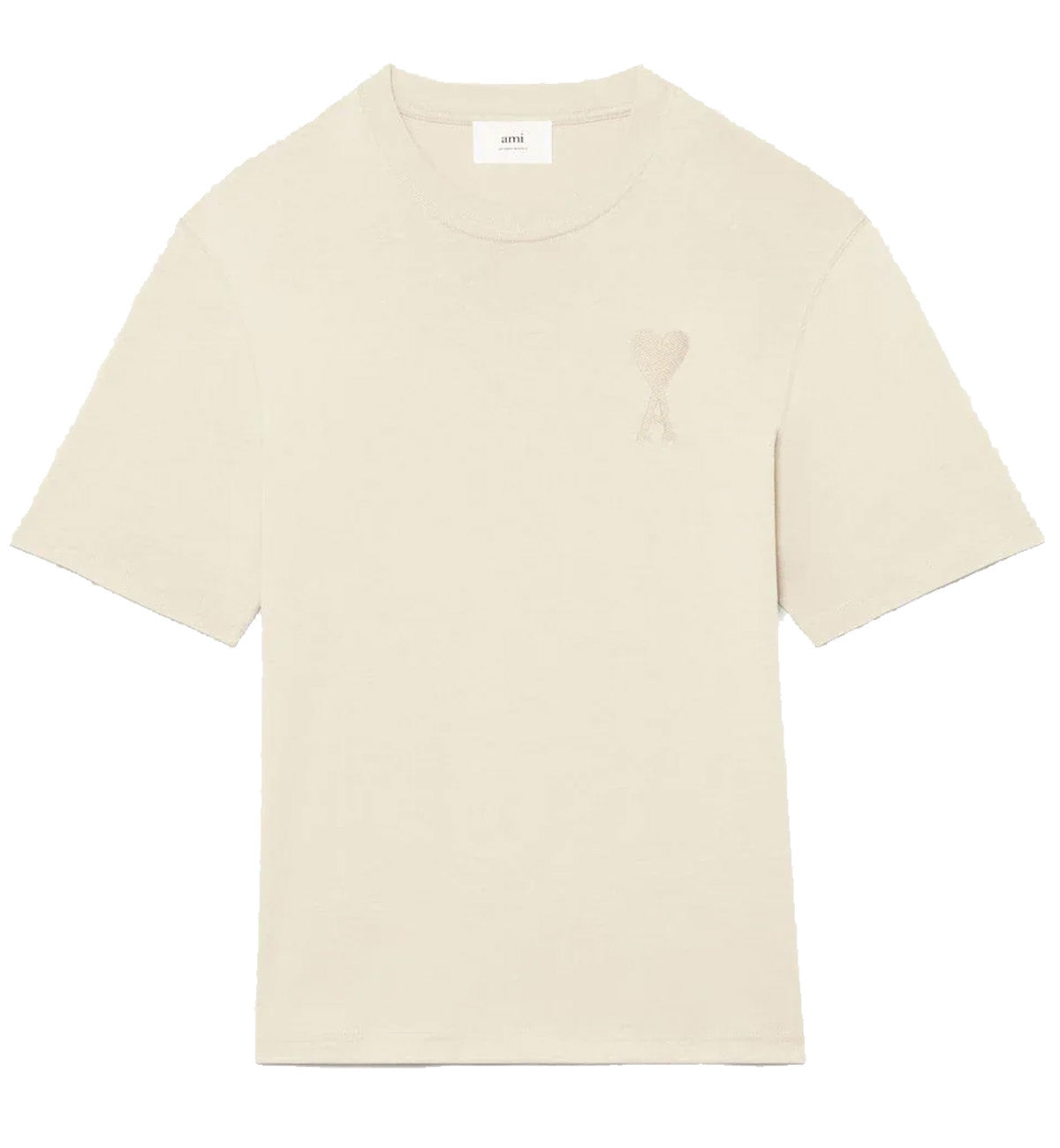 Ami de Coeur Embroidered Heart T-shirt (Beige)