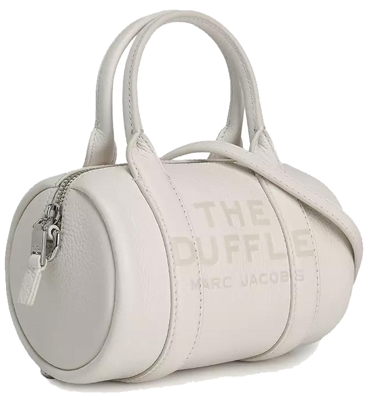 MARC JACOBS The Leather Mini Duffle Bag (White)