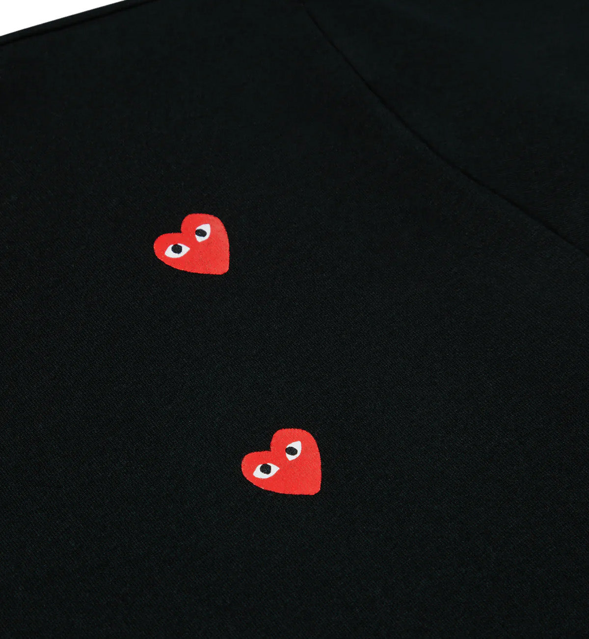 CDG Play Multi Red Heart Logo T-Shirt (Black)