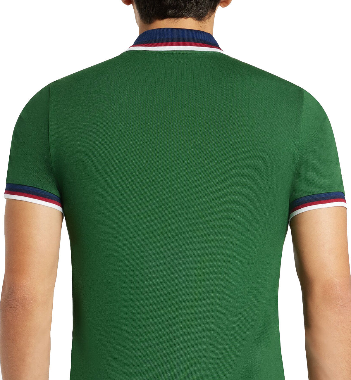 Lacoste Stripe Collar Polo Shirt (Green)