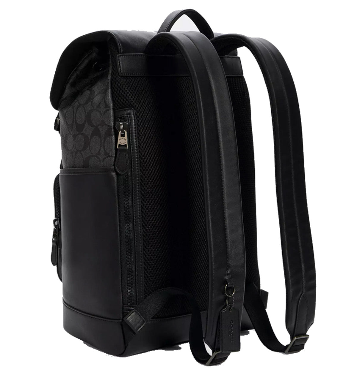 Coach Track Backpack Signature Canvas (Black)