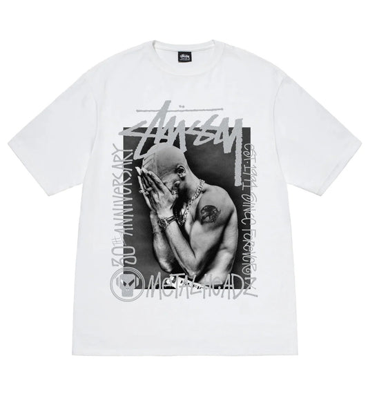 Stussy x Metalheadz 30th Anni Tee (White)