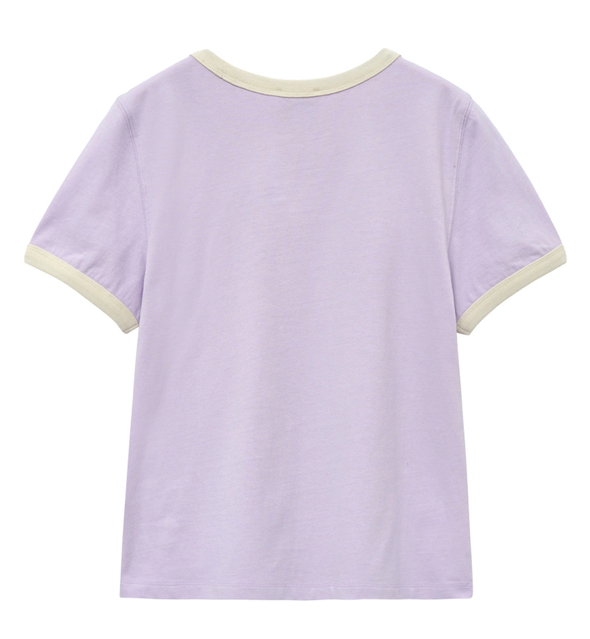 Marithe W Classic Logo Ringer T-Shirt (Light Purple)