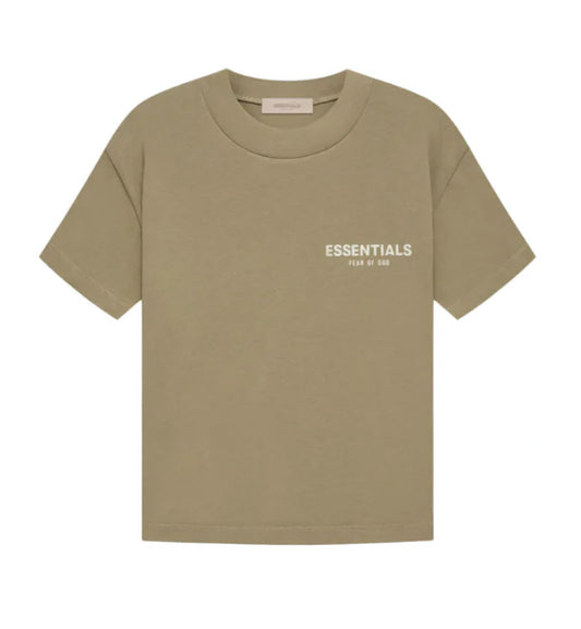 Fear Of God - SS22 Essentials Chest Logo Tee Oak
