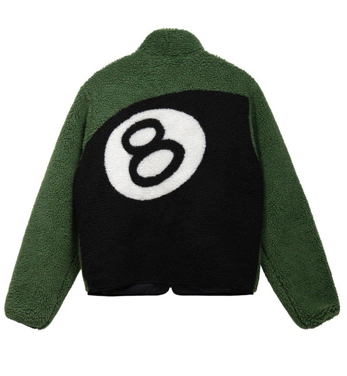 Stussy 8 Ball Sherpa Reversible Jacket (Green)