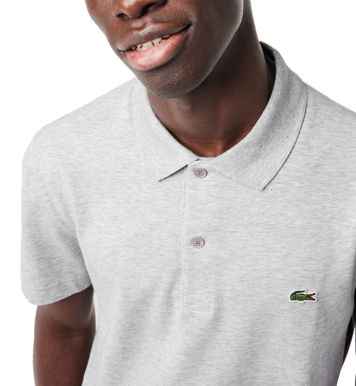 Lacoste Regular Fit Cotton Polo Shirt (Grey)