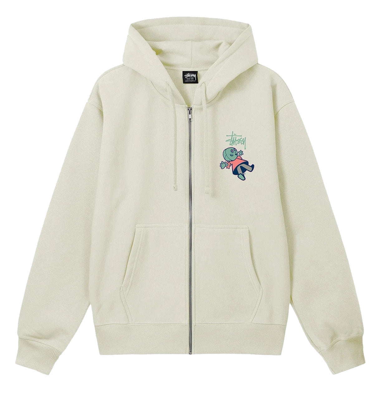 Stussy Dollie Pigment Dyed Hoodie (White)