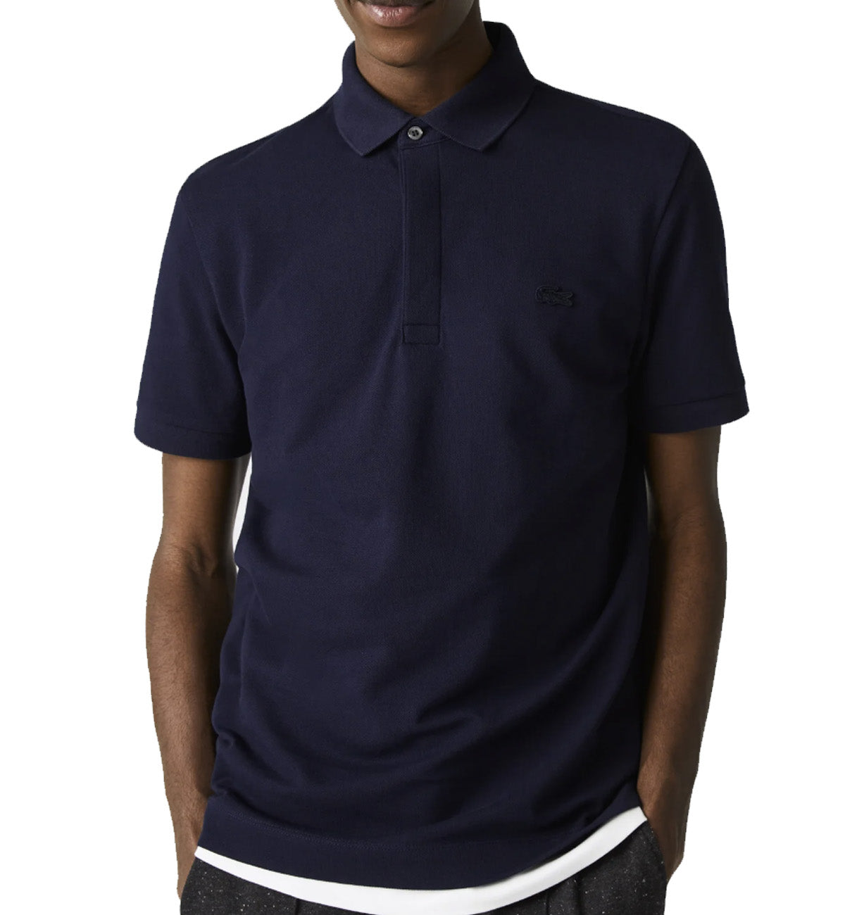 Lacoste Regular Fit Piqué Polo Shirt (Navy)