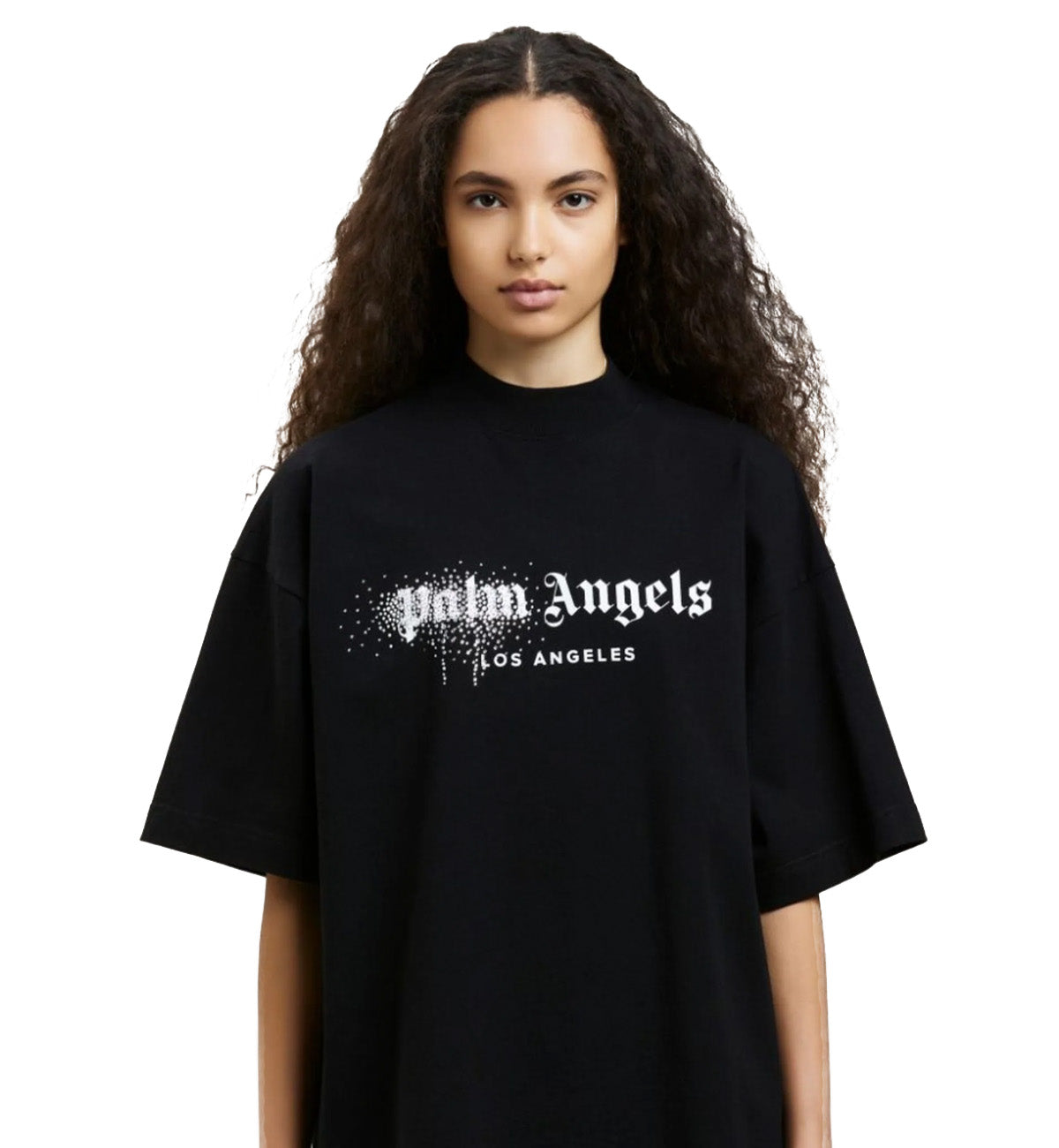 Palm Angels Ladies Water Crystal Tee (Black)