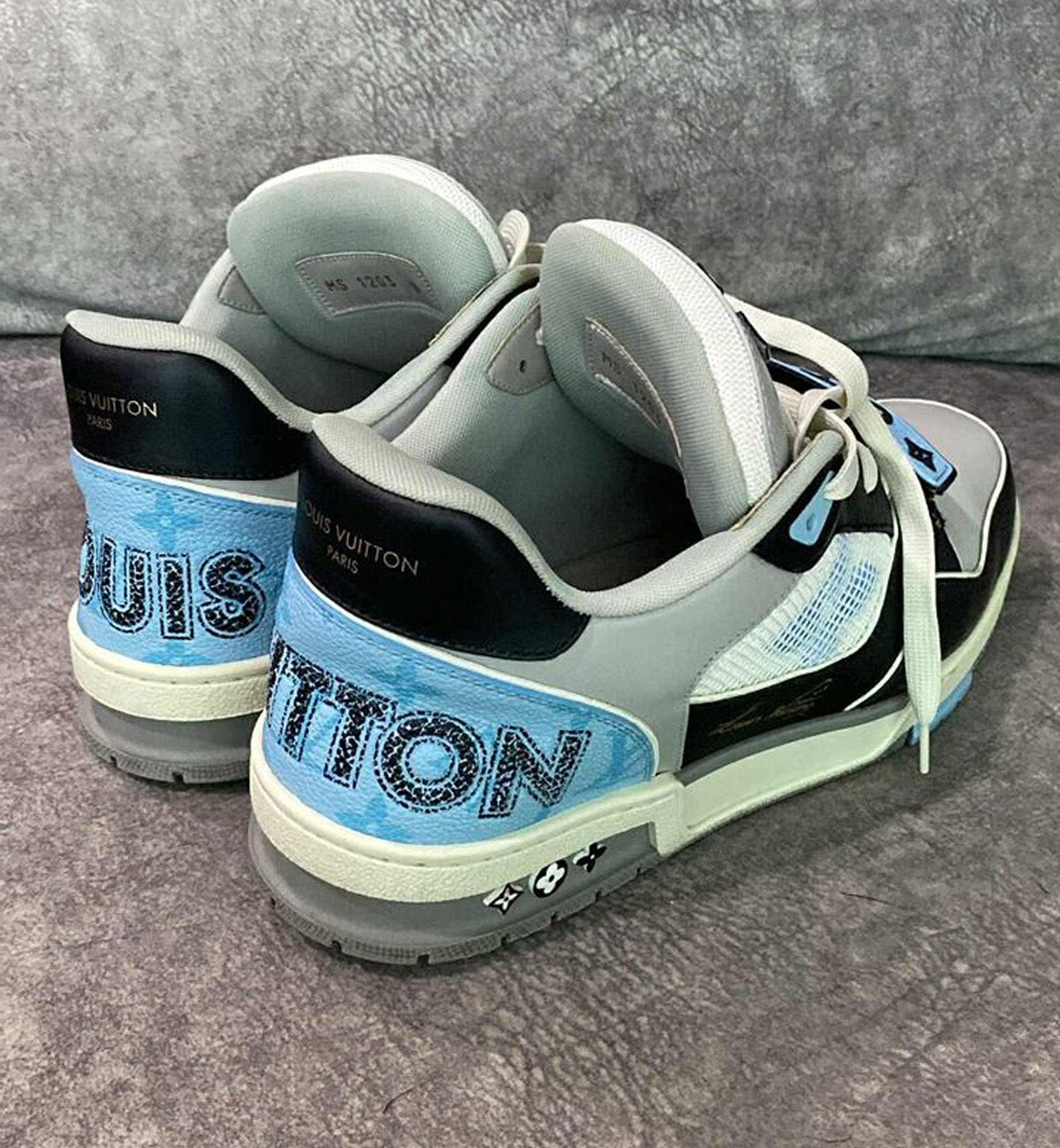 [Pre-Used] LV Trainer Luxury Blue Monogram with Flower