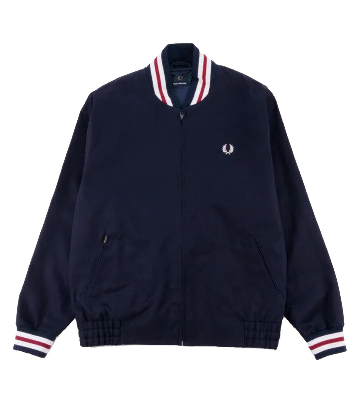 Fred perry red shop white and blue jacket