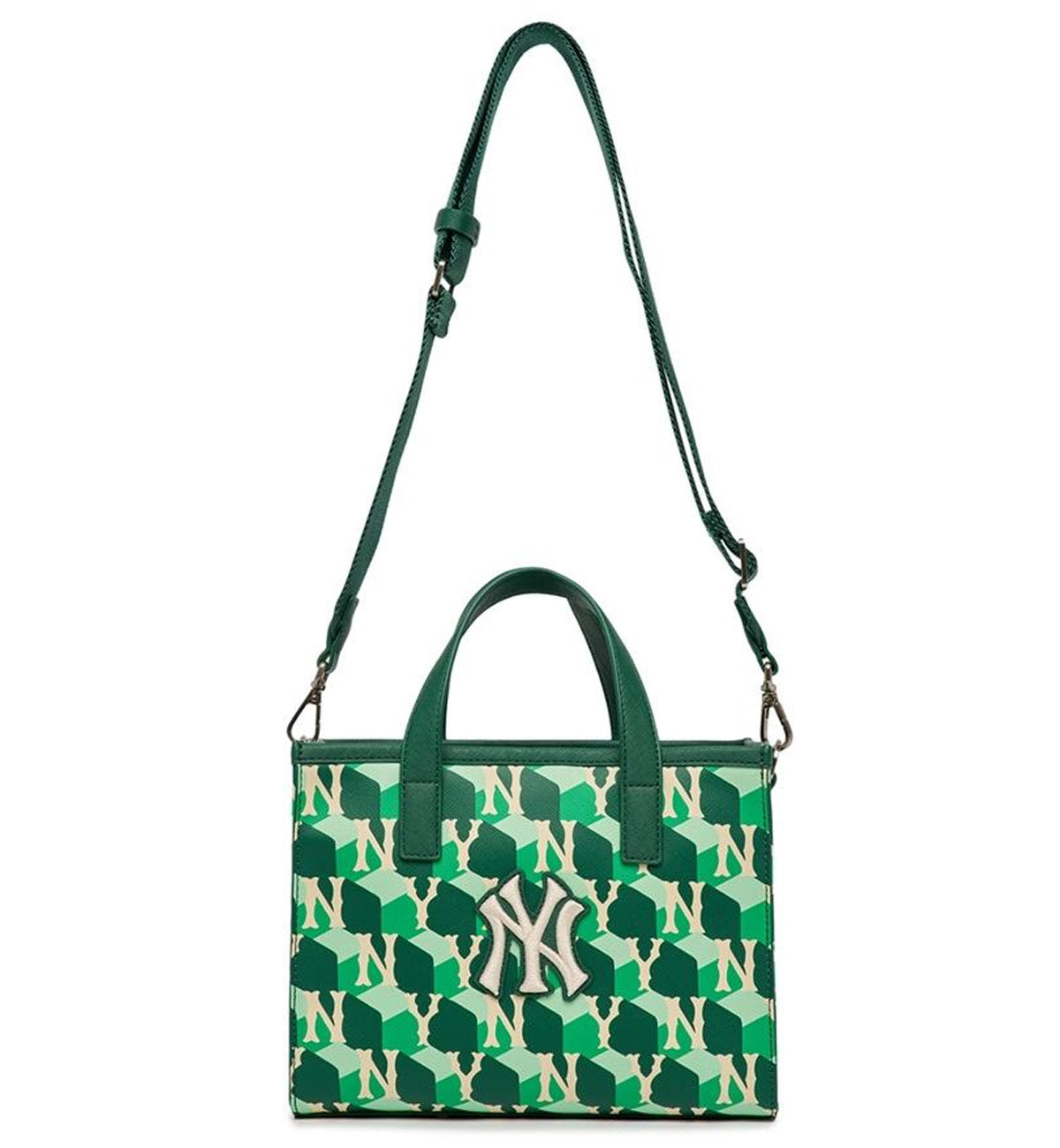 MLB Cube Monogram S Tote Bag NY (Green)